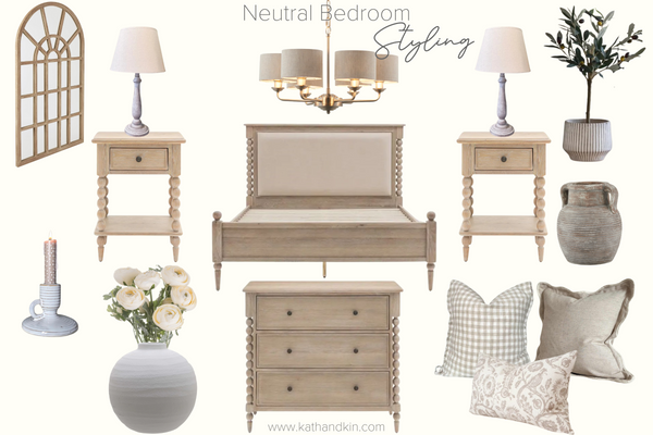 Neutral Bedroom Styling with Kath and Kin - Get the Look!