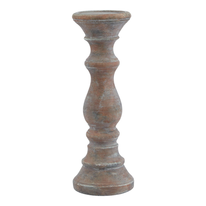 SOLSTICE SEPIA MEDIUM COLUMN CANDLE HOLDER