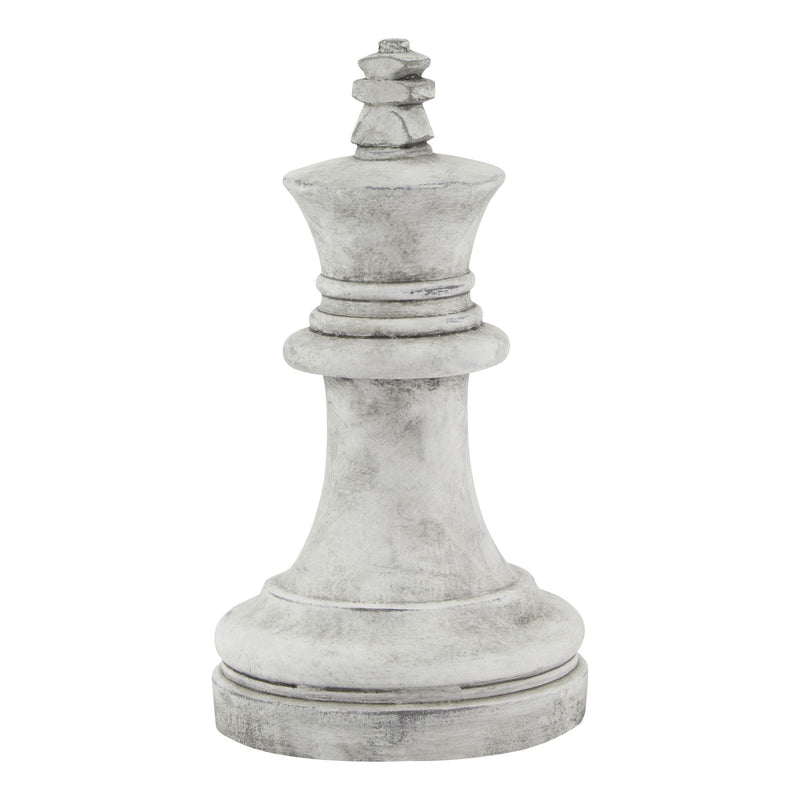 Grey Decorative King Chess Piece