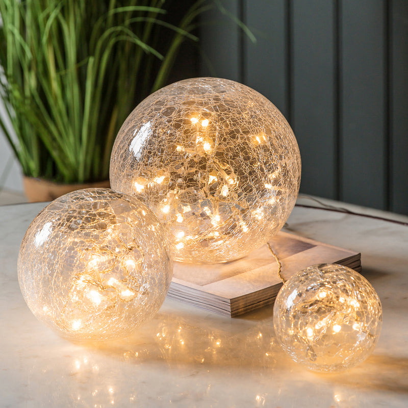 Glowing Crackle Ball Trio