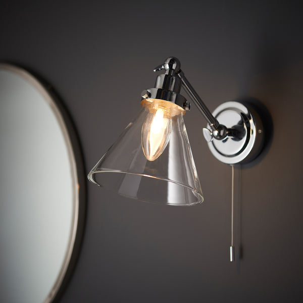 Serena Chrome Bathroom Wall Light