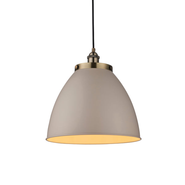 Large Harrison Taupe Pendant Light