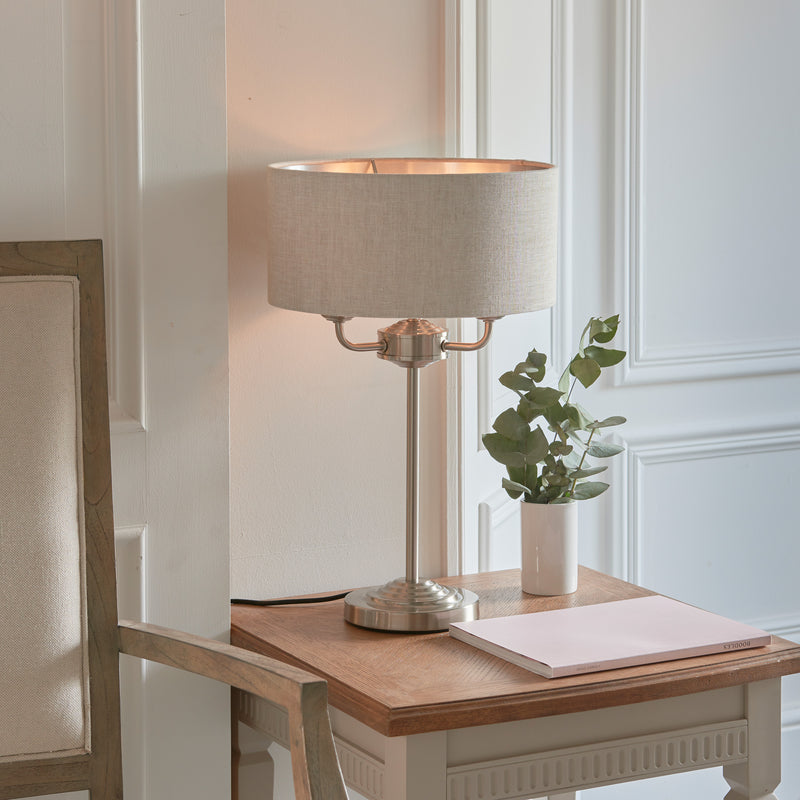 Eleanor 3 Light Natural Table Lamp