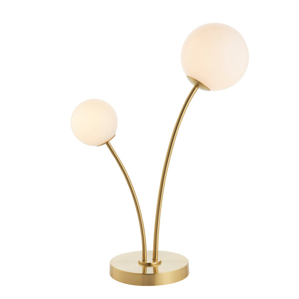 Luxe Brushed Gold Bubble Table Lamp