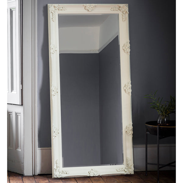 Large Lumière Blanc Standing Mirror