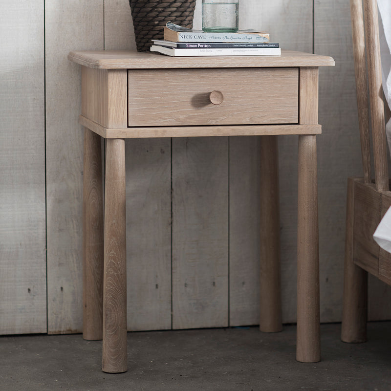 Nordic Oak Fusion 1 Drawer Side Table