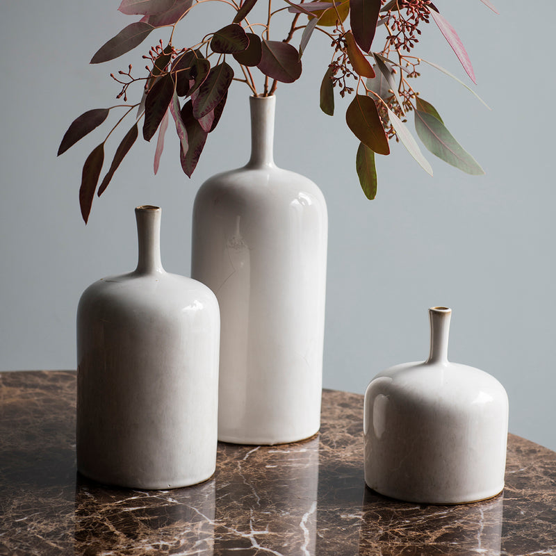 Cream Imperia Set of 3 Vases
