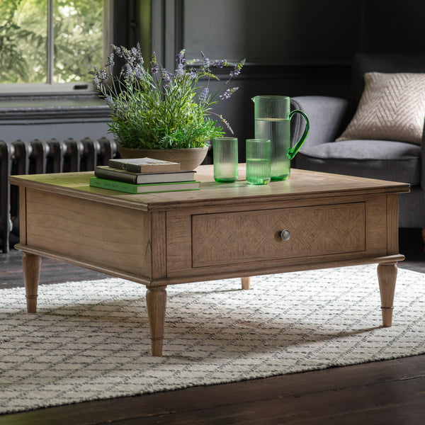 Provence Square 2 Drawer Coffee Table