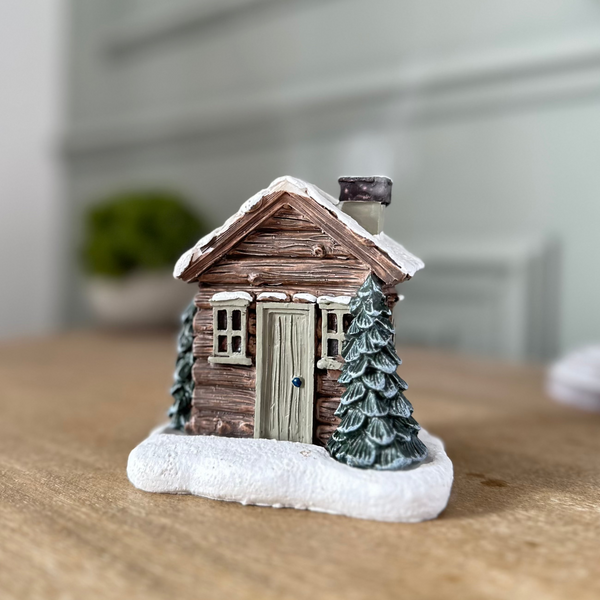 Log Cabin Incense Cone Burner