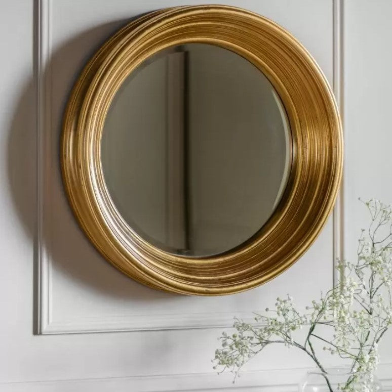 Chaplin Round Mirror Gold