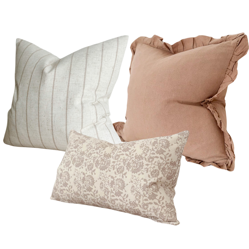 Earthen Cushion Trio