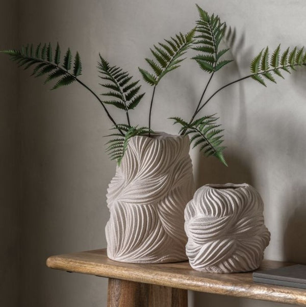 Terra Sculpt Ceramic Vase - 2 Sizes