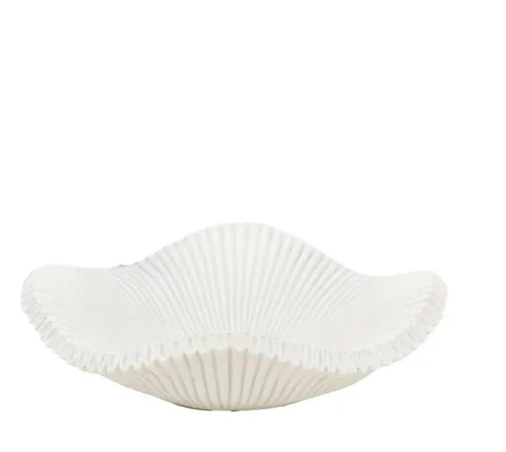 Eloise Ridge White Decorative Bowl