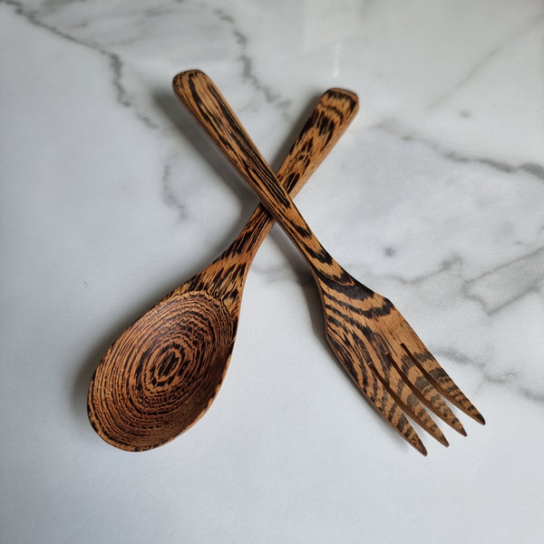 Coconut Spoon and Fork Cutlery Set