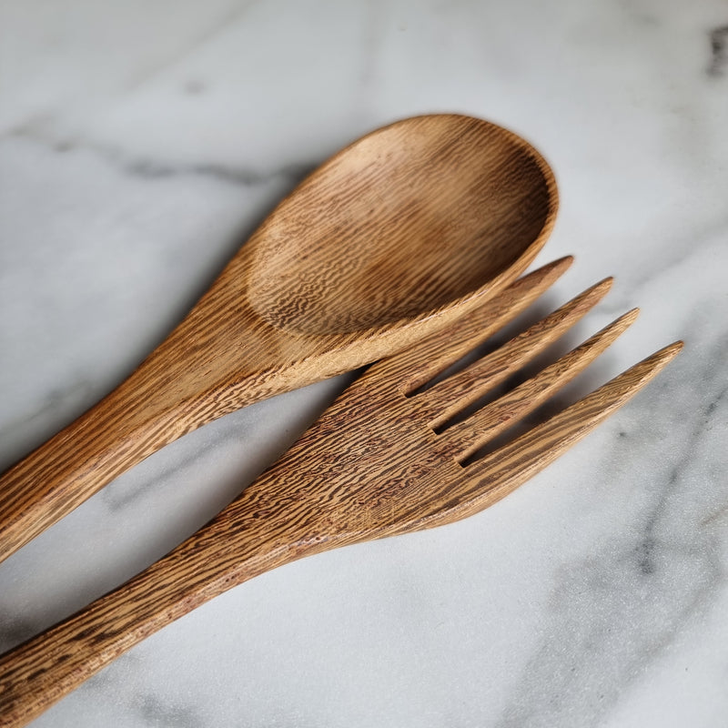 Coconut Spoon and Fork Cutlery Set