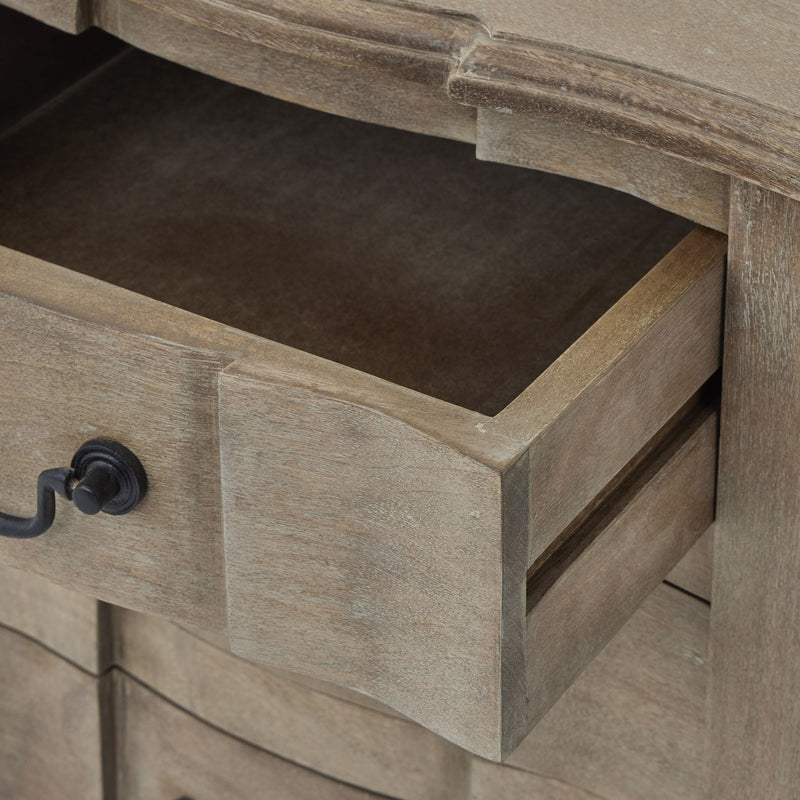 The Cotswold 3 Drawer Bedside Table