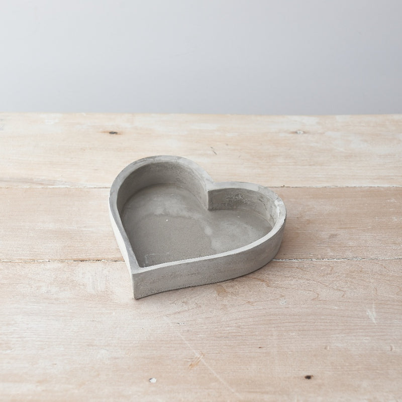 Love Heart Cement Tray Small and Large