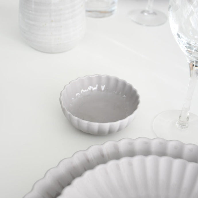 Grey Floral Bowls Dinnerware