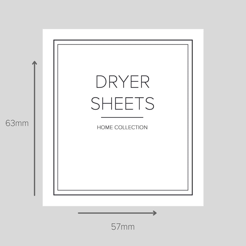 Home White Laundry Labels