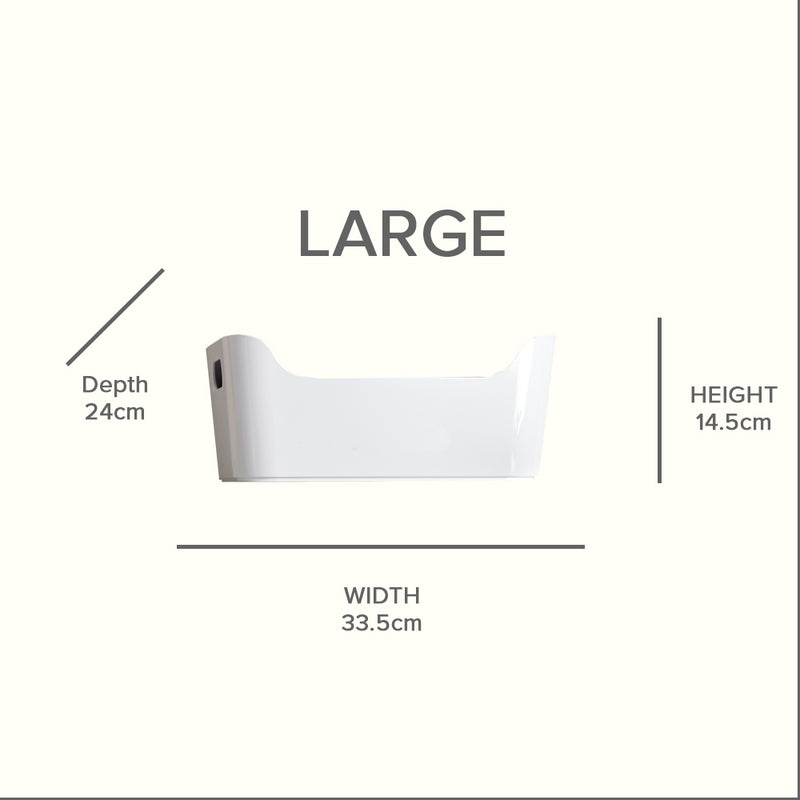 Custom plastic storage box size chart for height, width and depth