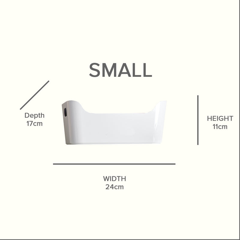 Custom plastic storage box size chart for height, width and depth