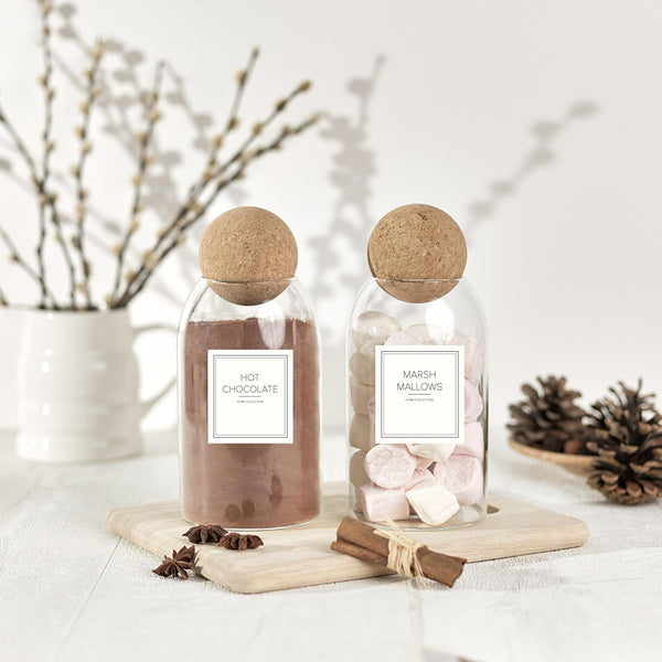 Contemporary Hot Chocolate & Marshmallow Jar Set